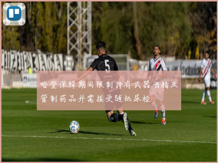 哈登保释期间限制持有武器酒精及管制药品并需接受随机尿检